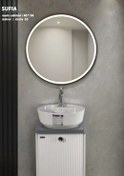 تصویر روشویی کابینتی سوفیا سنگ چینی - ایینه sufia