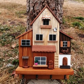 تصویر جاکلیدی دیواری چوبی 