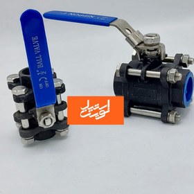 تصویر شیر گازی چهار پیچ فولادی 