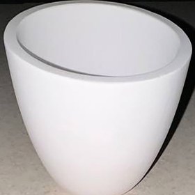 تصویر بوته ذوب طلا -مدل لیوانی - 100 سی سی FUSED SILICA CERAMIC MELTING DISH CRUCIBLE FOR GOLD&SILVER