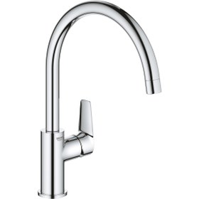 تصویر شیر ظرفشویی شاوری GROHE مدل Bauedge کد 31367001 Grohe Bauedge Single lever kitchen mixer, pull-out hand shower