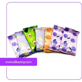 تصویر دستمال مرطوب جیبی دست و صورت جانبئو بسته 6 عددی Jan-bao Wet Wipes 6pcs