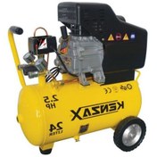 تصویر کمپرسور باد 24 لیتری کنزاکس مدل KAC-124 Kenzax 24 liter air compressor model KAC-124