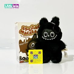 تصویر عروسک لبوبو مشکی آفریقایی سایز ۱۸ سانتیمتر 