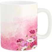 تصویر ماگ زیگورات مدل گل های زیبا کد 179 