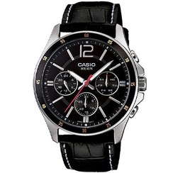 تصویر ساعت مچی مردانه کاسیو مدل MTP-1374L-1AVDF با بند چرم 