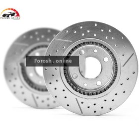 تصویر دیسک ترمز خنک شونده چرخ عقب کاردینال مناسب برای سمند ، دنا و ELX Cardinal brake disc Suitable for samand & Dena