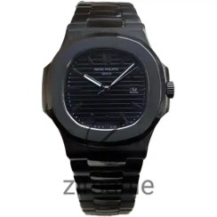 تصویر ساعت مردانه پتک فیلیپ ناتیلوس اتومات مشکی 