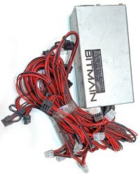 تصویر پاور کارکرده Bitmain 1800w با دسته سیم 