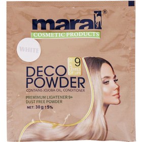 تصویر پودر دکلره سفید مناسب پوست حساس 30گرم مارال Maral White Deco Powder 30g