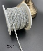 تصویر نگین متری اوپال سایز 6 کد 237 سفید پاستیلی 0237 