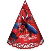 تصویر کلاه ساده اکلیلی تم تولد مرد عنکبوتی 