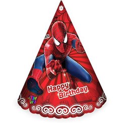 تصویر کلاه ساده اکلیلی تم تولد مرد عنکبوتی 