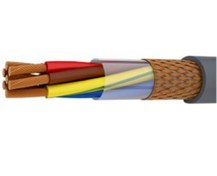 تصویر کابل برق افشان شیلددار 3 در 0.5 سیمیا Flexible shielded cable 3*0.5 Simia