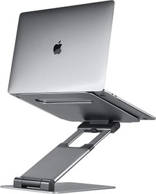 تصویر پایه لپ تاپ ارگونومیک برای میز برند LIFELONG مدلUPRYZE| ارتفاع قابل تنظیم تا 20 اینچ| پایه لپ تاپ قابل حمل| مناسب برای همه مک بوک، لپ تاپ 10 15 17 اینچ- ارسال 15 الی 20 روزکاری 