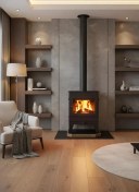 تصویر بخاری هیزمی مدل الوند 