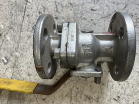 تصویر شیر توپی 3/4 اینچ دو تیکه کلاس 150 TRIM 316 SEAT CF8M BALL CF8M BODY CF8M BALL VALVE 3/4" #150 BODY CF8M BALL CF8M SEAT CF8M TRIM 316