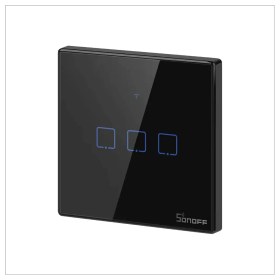 تصویر کلید لمسی سه پل هوشمند WIFI سونوف مدل T3U3C Sonof T3U3C WIFI smart three-bridge touch switch