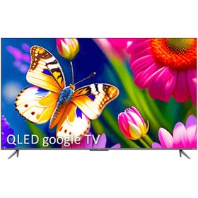 تصویر تلویزیون QLED UHD 4K هوشمند google TV تی سی ال مدل C635i سایز 75 اینچ 