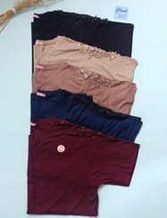 تصویر تیشرت مجلسی زنانه سرشانه گیپور ویسکوز 