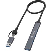 تصویر هاب ۴ پورت USB-C پرووان مدل PHU590 