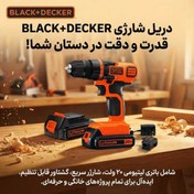 تصویر دریل پیچ گوشتی بلک اند دکر مجموعه ۶۸ عددی 