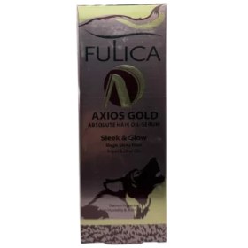 تصویر سرم روغنی براق کننده موی سر حاوی روغن آرگان فولیکا | Fulica Axios Gold Absolute Hair Oil-Serum 