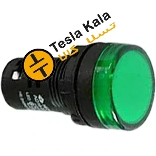 خرید و قیمت چراغ سیگنال تابلویی LED 22mm ولتاژ خاص ac-dc در رنگ سبز | ترب