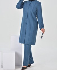 تصویر مانتو شلوار اداری زنانه مدل شیدا فاستونی سایز ۱ تا ۴ 