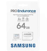 تصویر کارت حافظه 64گیگ سامسونگ باگارنتی مادام العمر مدل PRO Endurance کلاس 10 سرعت خواندن 100MBps 