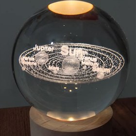 تصویر گوی کریستالی طرح کهکشان (8 سانتی) 