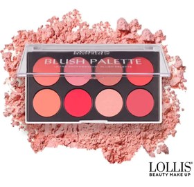 تصویر پالت رژگونه فوق حرفه ای لولیس LOLLIS _گونه های خود Pallette blush LOLIIS 01