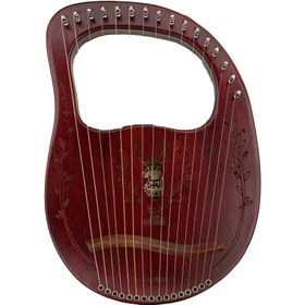 تصویر چنگ رومی 16 سیم - قرمز 