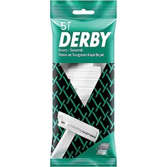 تصویر ‫خود تراش يک لبه دربی مدل DB01 بسته 5 عددي 