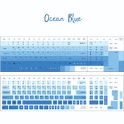 تصویر استیکر کیبورد مدل ocean blue 