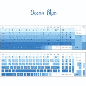 تصویر استیکر کیبورد مدل ocean blue 