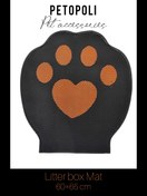 تصویر مت ظرف خاک گربه پتوپولی طرح پنجه سایز ۶۵*۶۰ ضد اسکرچ 