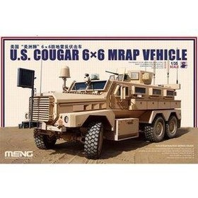 تصویر Meng Ss-005 1/35 Scale Cougar 6x6 Mrap زرهی نفربر، کیت مدل پلاستیکی 