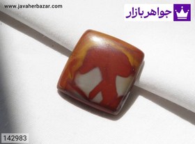 تصویر نگین جاسپر چهار گوش کد 142983 