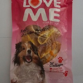 تصویر تشویقی سگ لاومی مدل کفش با طعم مرغ love me dog treat 