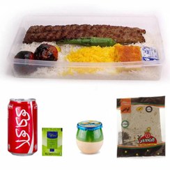 تصویر پک ویژه چلو کباب کوبیده دو سیخ 