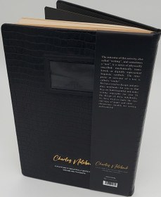 تصویر دفتر طراحی CHARLES NOTEBOOK (کد 605)،(چرم،لب طلایی) 