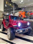 تصویر ماشین شارژی کودک برند جیپ آفرود مدل 1001 Jeep 1001 baby car chargi