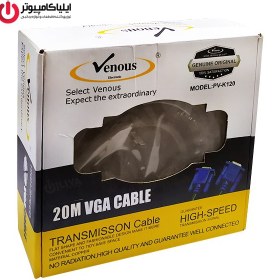 تصویر کابل VGA ونوس قطر 5+3 به متراژ 20 متر 