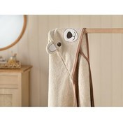 تصویر حوله کودک و نوزاد پنبه ای خرس 75X75 سانتی متر قهوه انگلیش هوم English Home 