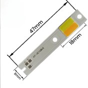 تصویر چیپ هدلایت سی او بی H7 دو رنگ ۳۰ وات 