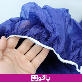 تصویر ملحفه 120x220 دو سر کش آبی بسته 6 عددی روتختی یکبار مصرف 