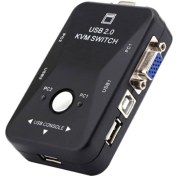 تصویر KVM کی وی ام 2 پورت USB 2.0 دستی مدل KVM21UA KVM 2-Port USB 2.0 Handheld Model KVM21UA