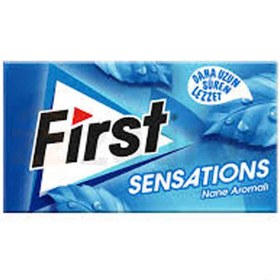 تصویر آدامس فرست ترکیه First Sensations طعم نعنا سفید خنک کننده 27 گرم 