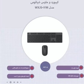 تصویر کیبورد و ماوس بی سیم شیائومی 